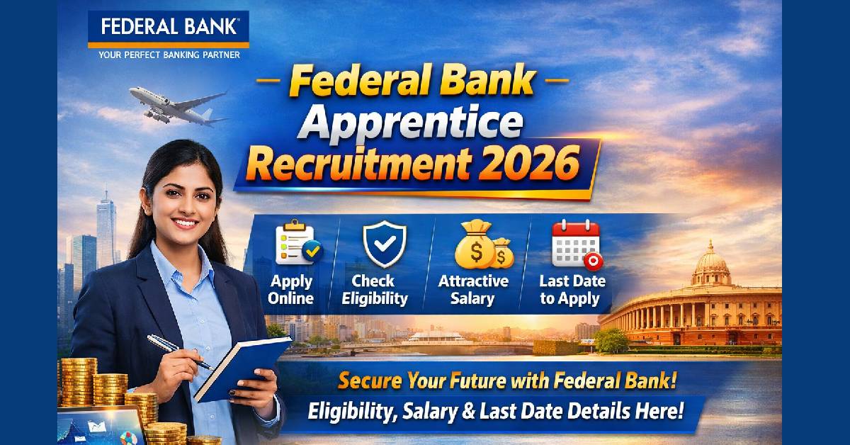 Federal Bank Apprentice Recruitment 2026 – Apply Online, Eligibility, Salary, Last Date